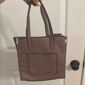 Steve Madden Brown Leather Tote Structured Design